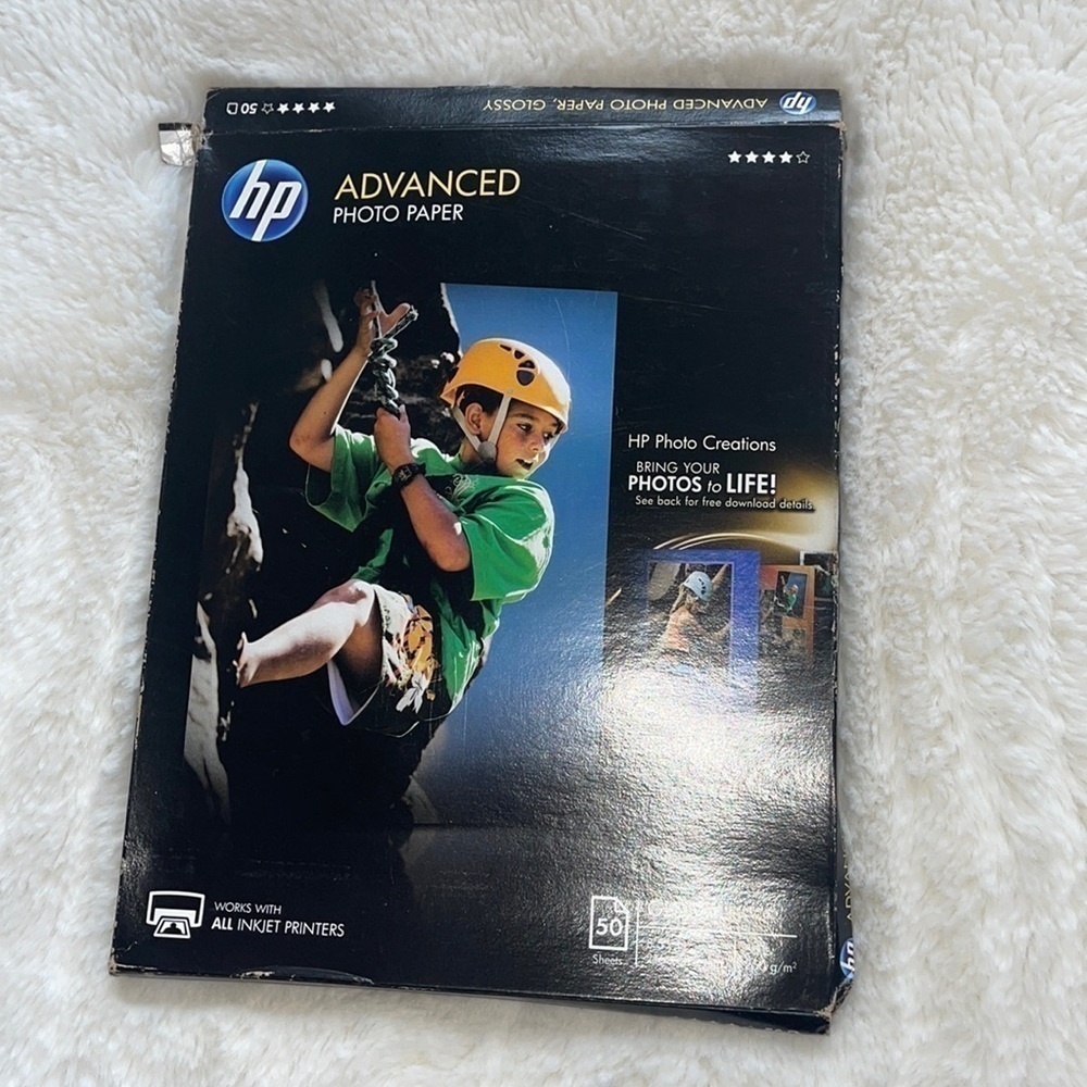 Advanced photo paper hp photo creations  ( 50) Glossy however about 48 pages